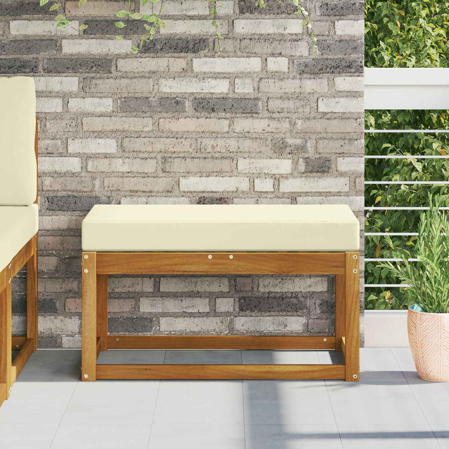 Buiten Zitkussen Crème 80 x 40 x 8 cm 100% Polyester