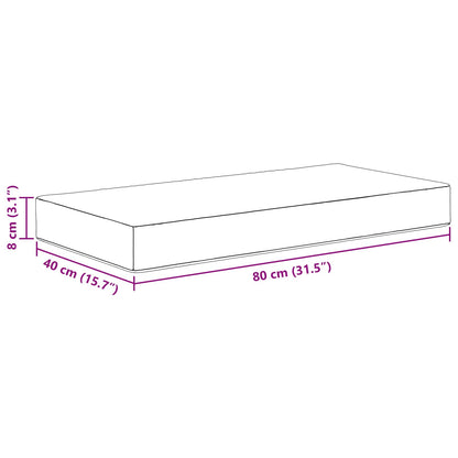 Buiten Zitkussen Crème 80 x 40 x 8 cm 100% Polyester