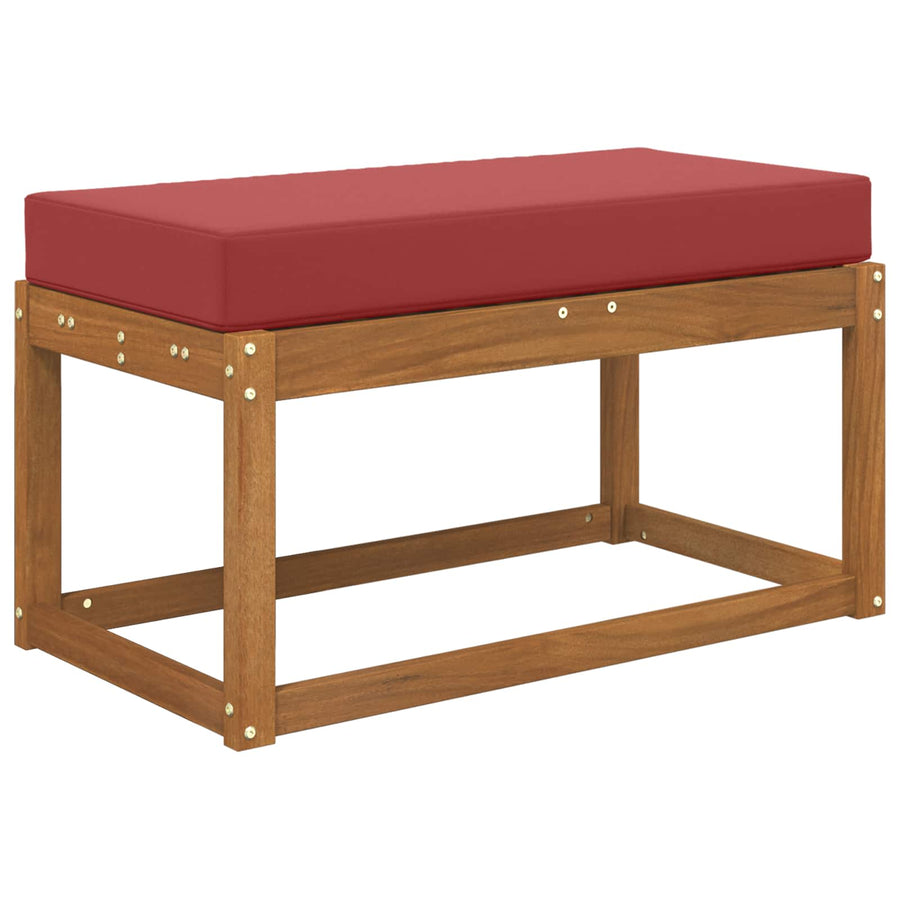 Buiten Zitkussen Wijnrood 80 x 40 x 8 cm 100% Polyester