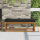 Zitkussen 111,5x40x8 cm zwart polyester