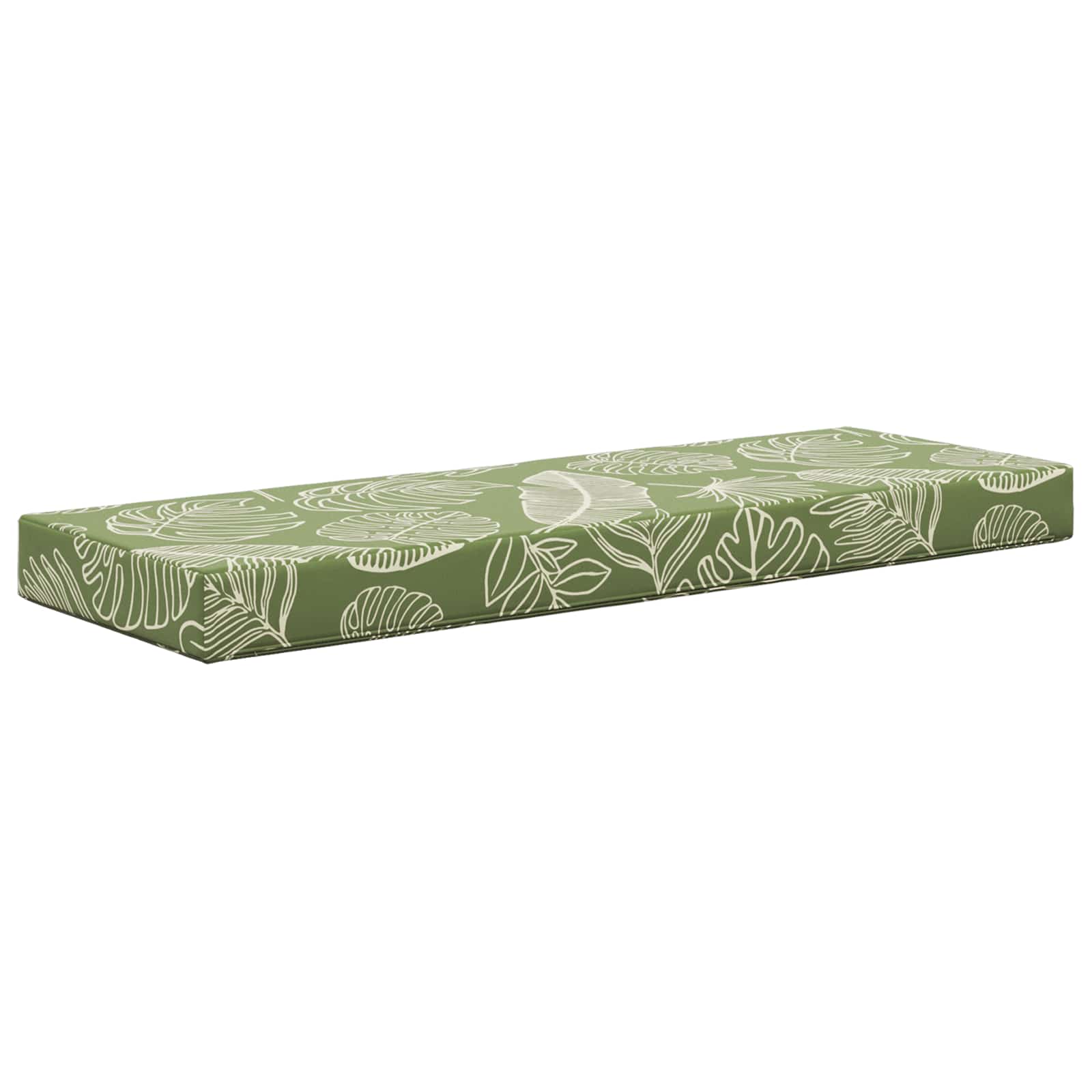 Buiten Zitkussen Groene Bladeren 111,5 x 40 x 8 cm