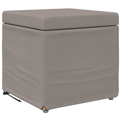 Kruk Taupe 41 x 41 x 40 cm Stof en Geëngineerd Hout