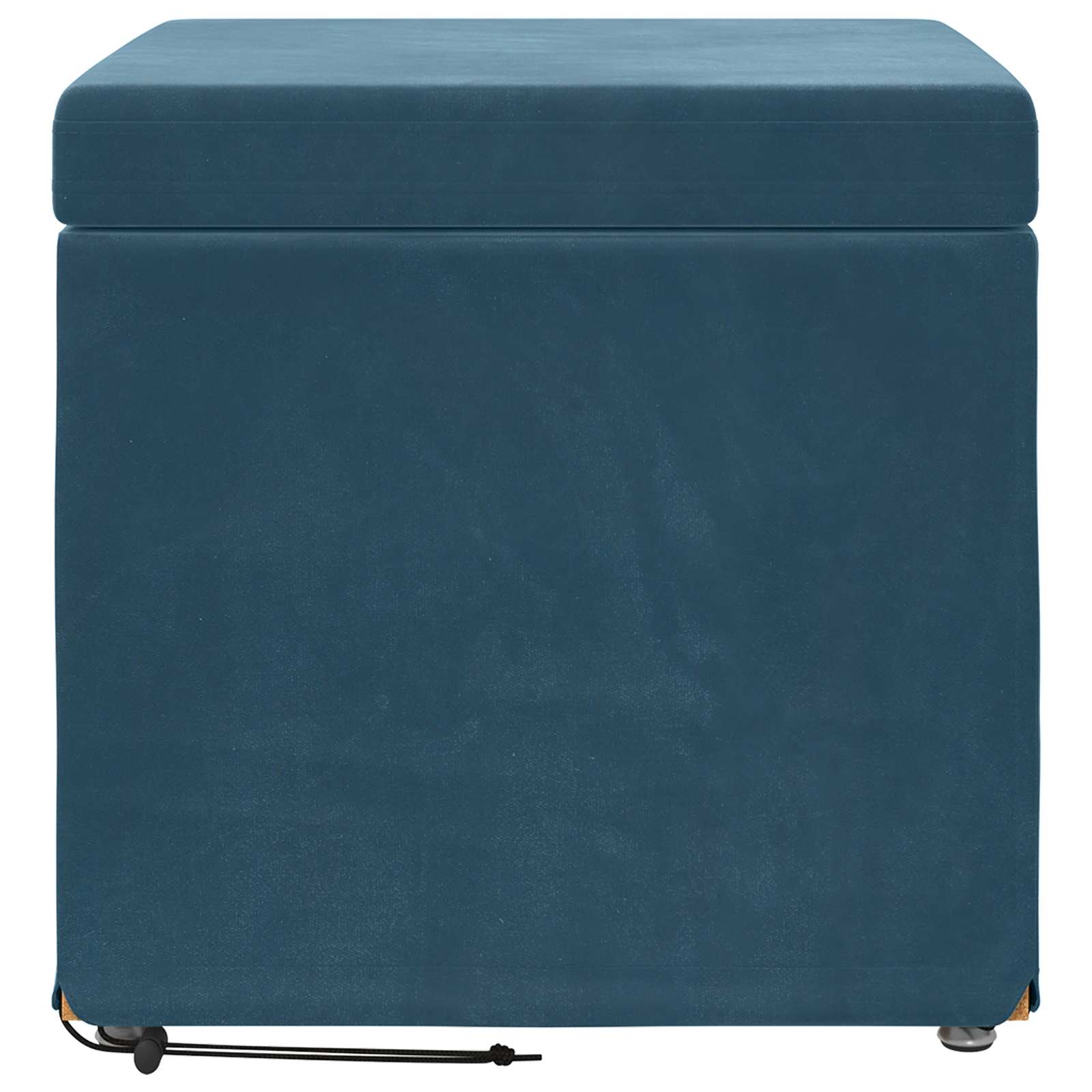 Kruk Blauw 41 x 41 x 40 cm Velvet en Gefabriceerd Hout