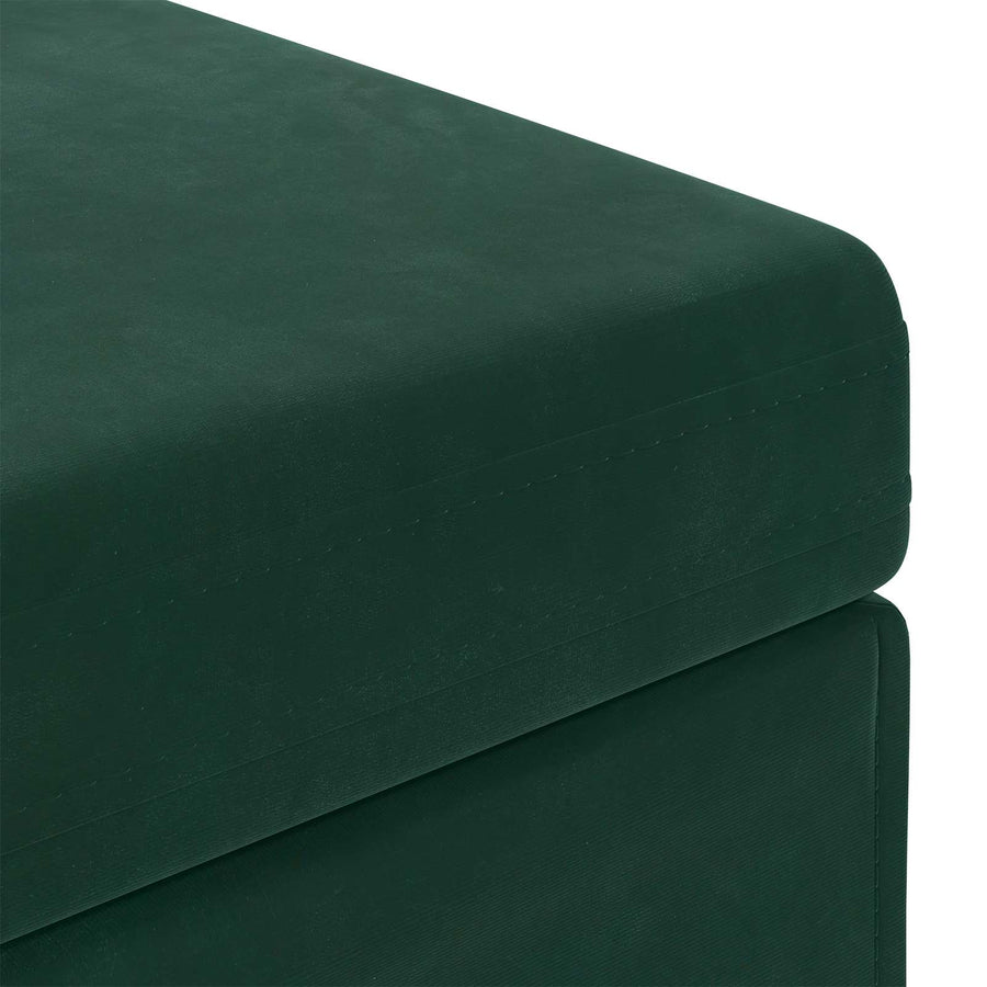 Kruk Donkergroen 41 x 41 x 40 cm Velvet en Gefabriceerd Hout