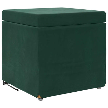 Kruk Donkergroen 41 x 41 x 40 cm Velvet en Gefabriceerd Hout
