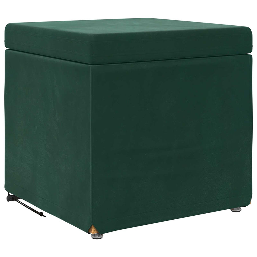 Kruk Donkergroen 41 x 41 x 40 cm Velvet en Gefabriceerd Hout