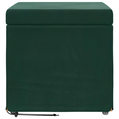 Kruk Donkergroen 41 x 41 x 40 cm Velvet en Gefabriceerd Hout