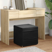 Kruk 41x41x40 cm zwart velvet gefabriceerd hout