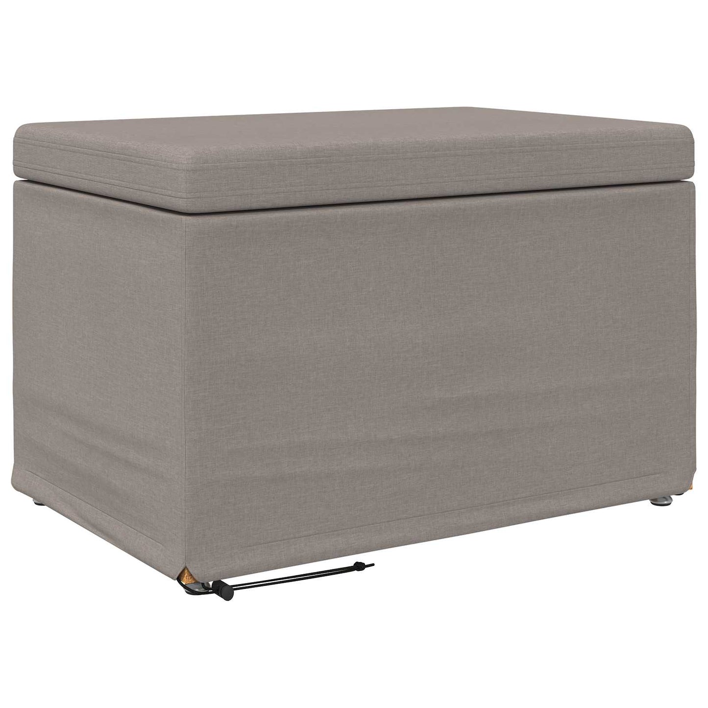 Kruk Taupe 61 x 41 x 40 cm Stof en Geëngineerd Hout