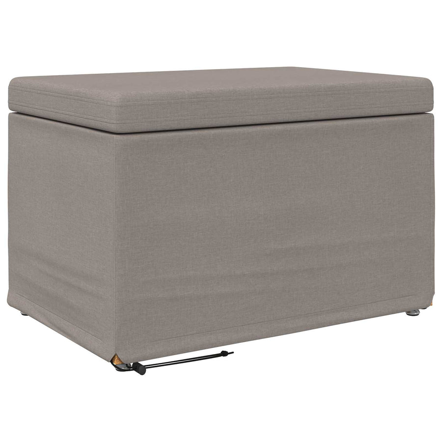 Kruk Taupe 61 x 41 x 40 cm Stof en Geëngineerd Hout