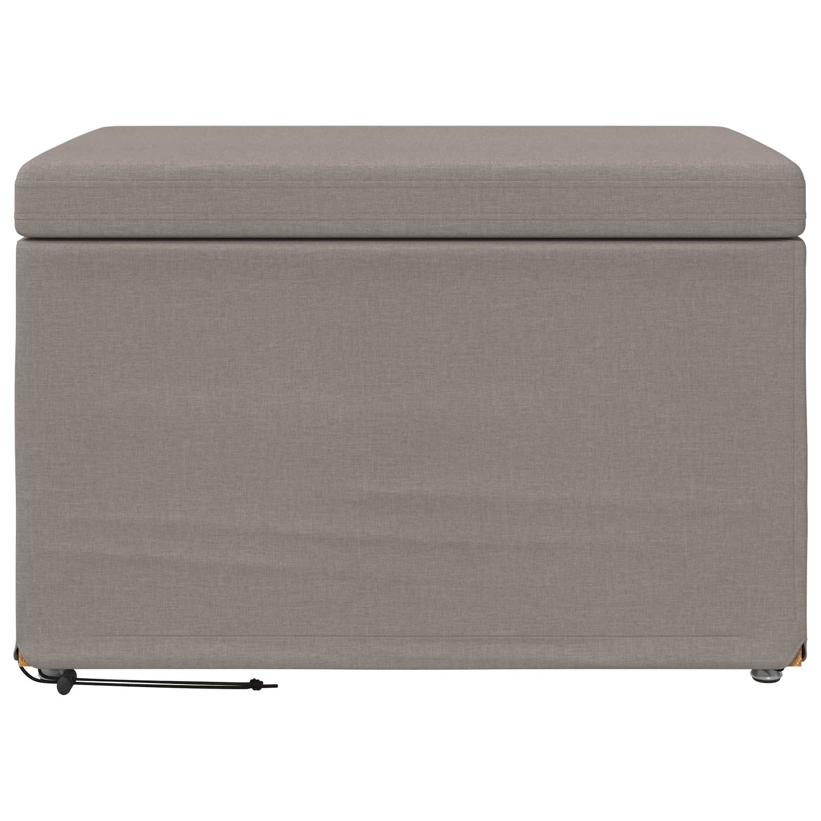 Kruk Taupe 61 x 41 x 40 cm Stof en Geëngineerd Hout