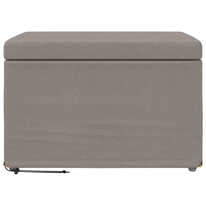 Kruk Taupe 61 x 41 x 40 cm Stof en Geëngineerd Hout
