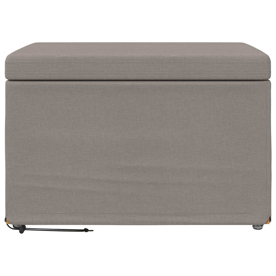 Kruk Taupe 61 x 41 x 40 cm Stof en Geëngineerd Hout