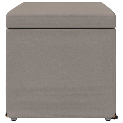 Kruk Taupe 61 x 41 x 40 cm Stof en Geëngineerd Hout