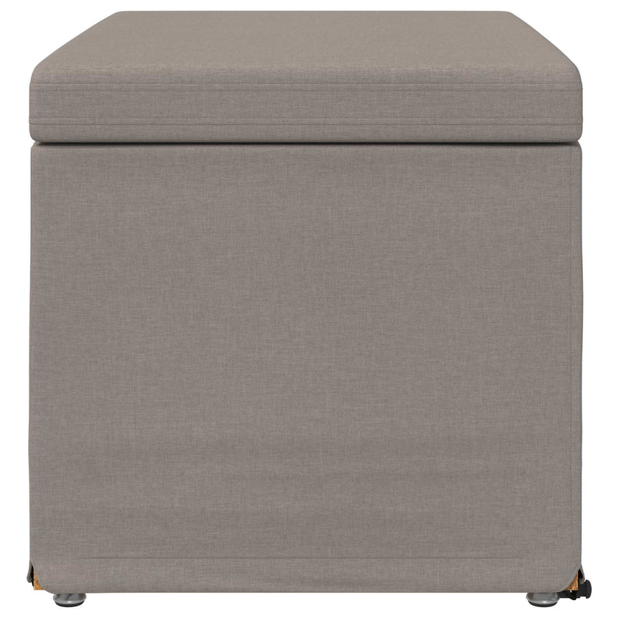 Kruk Taupe 61 x 41 x 40 cm Stof en Geëngineerd Hout