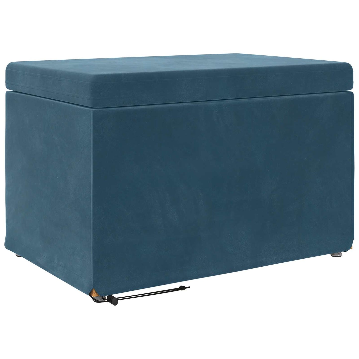 Kruk Blauw 61 x 41 x 40 cm Velvet en Gefabriceerd Hout