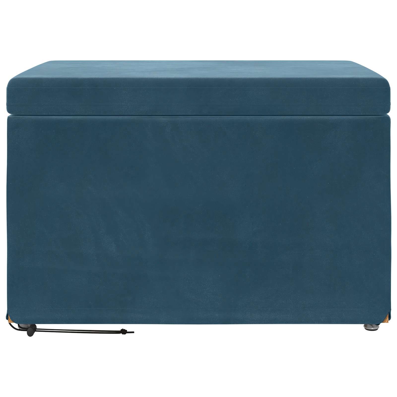 Kruk Blauw 61 x 41 x 40 cm Velvet en Gefabriceerd Hout