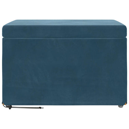 Kruk Blauw 61 x 41 x 40 cm Velvet en Gefabriceerd Hout