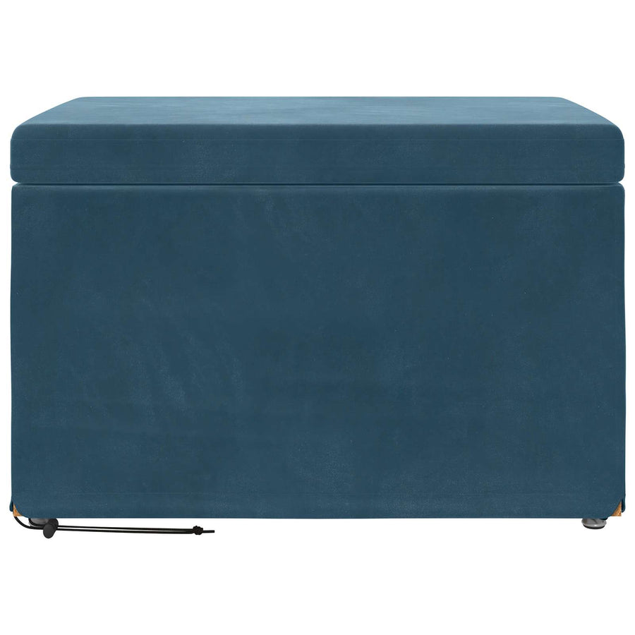 Kruk Blauw 61 x 41 x 40 cm Velvet en Gefabriceerd Hout