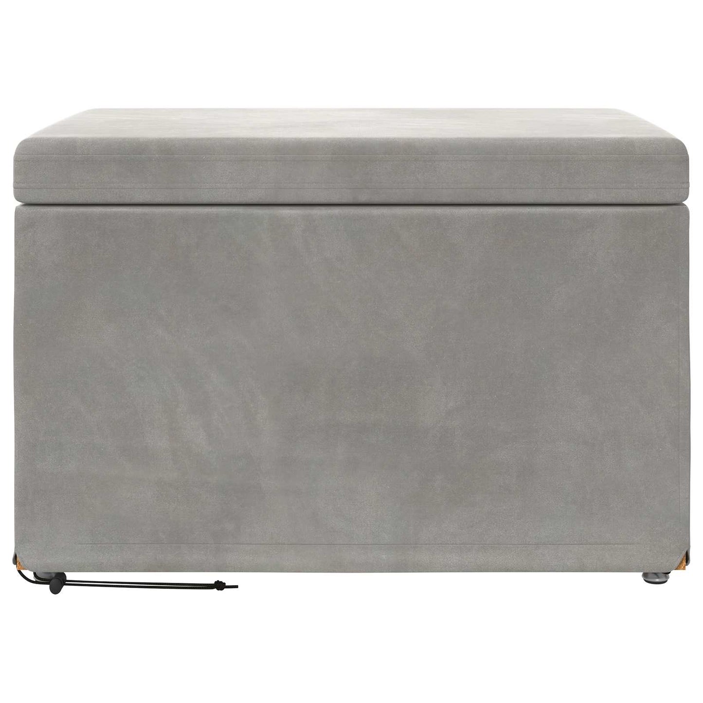 Kruk Lichtgrijs 61 x 41 x 40 cm Velvet en Gefabriceerd Hout