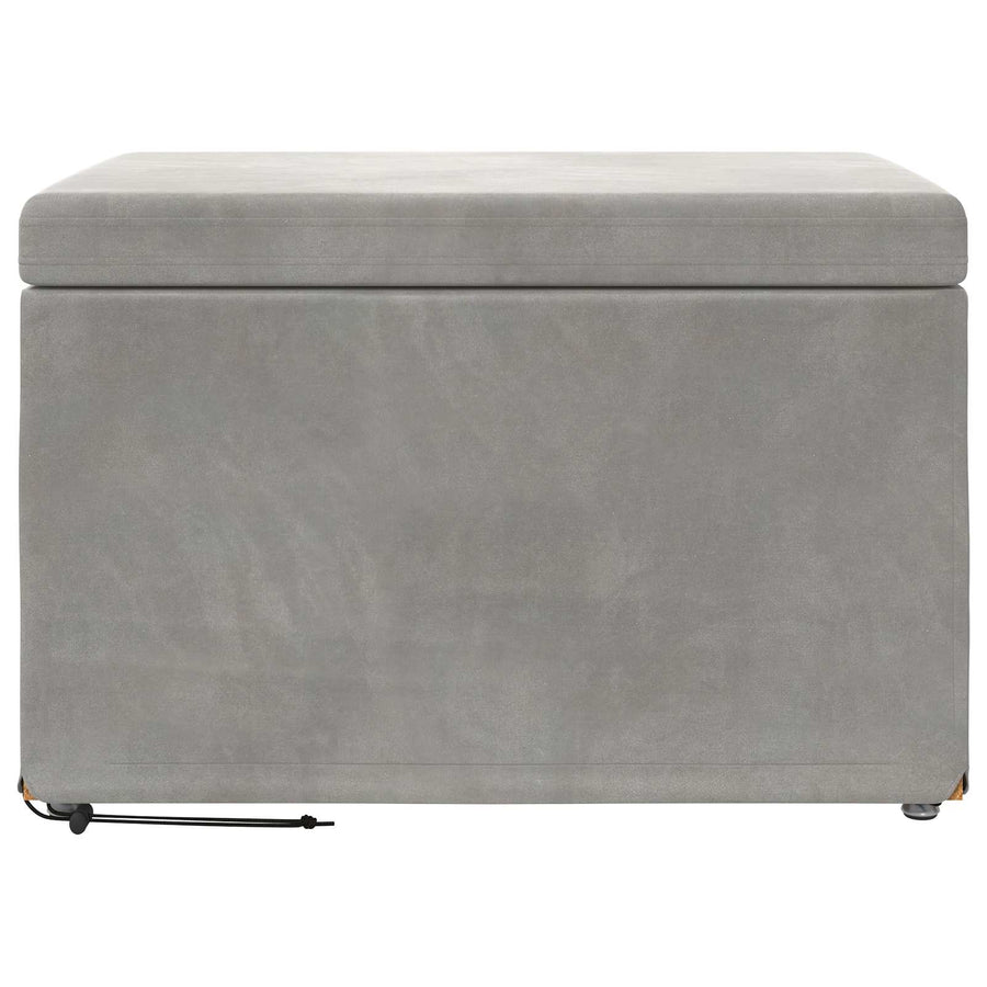 Kruk Lichtgrijs 61 x 41 x 40 cm Velvet en Gefabriceerd Hout