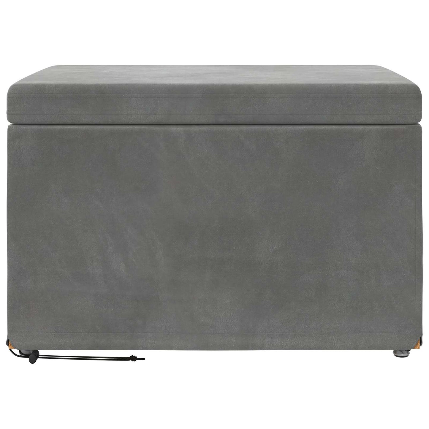 Kruk Donkergrijs 61 x 41 x 40 cm Velvet en Gefabriceerd Hout