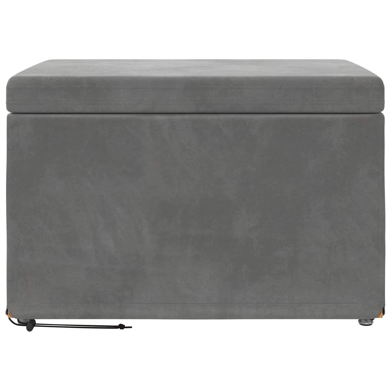 Kruk Donkergrijs 61 x 41 x 40 cm Velvet en Gefabriceerd Hout