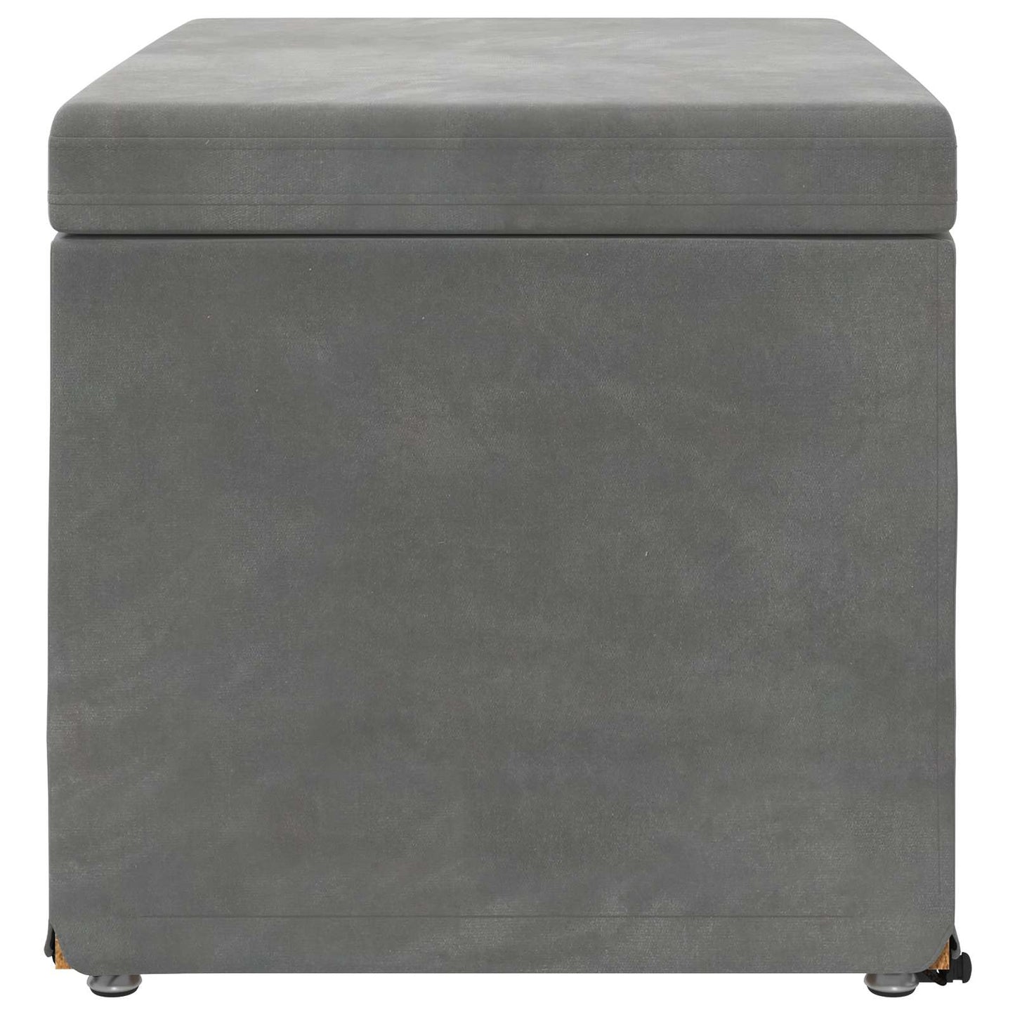 Kruk Donkergrijs 61 x 41 x 40 cm Velvet en Gefabriceerd Hout