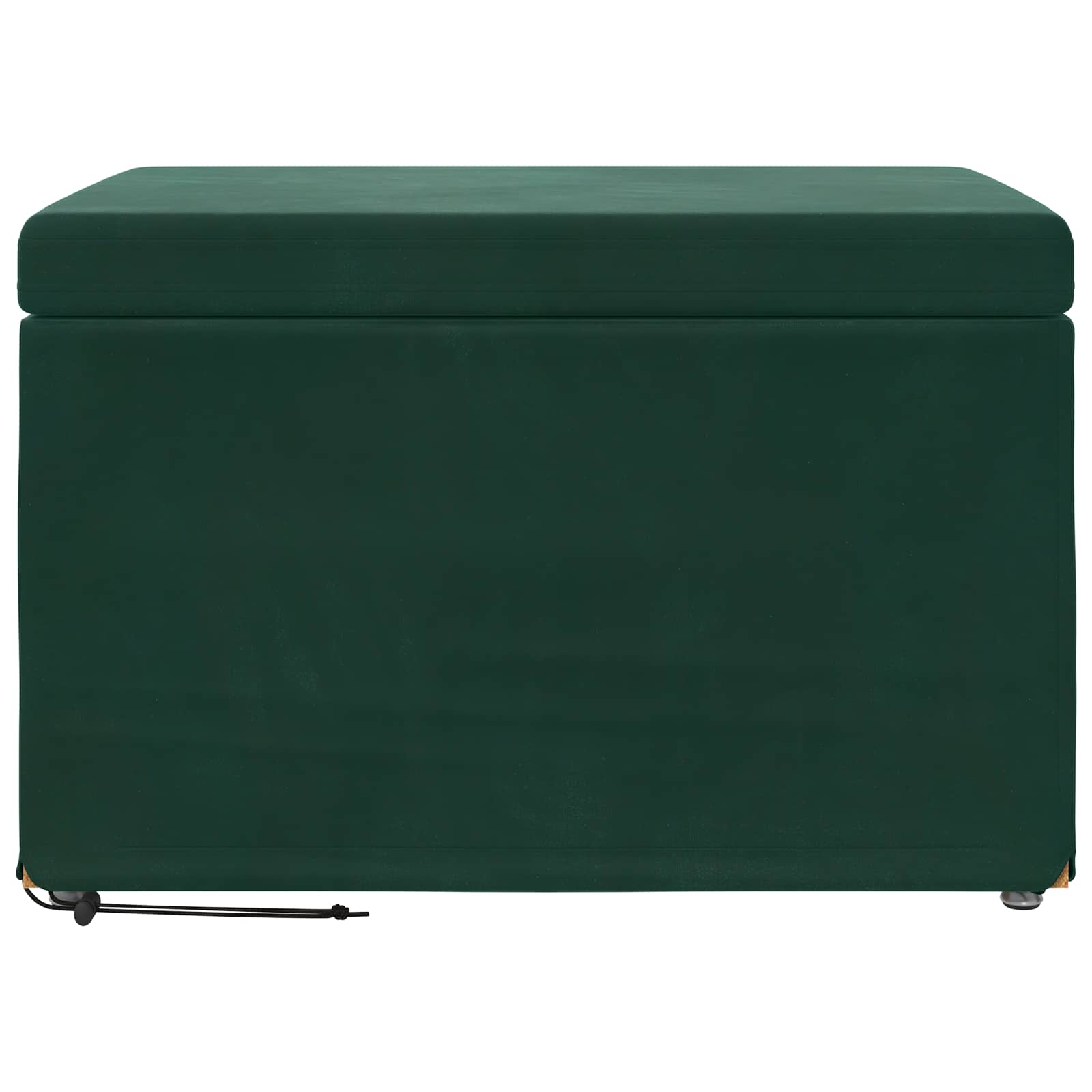 Kruk Donkergroen 61 x 41 x 40 cm Velvet en Gefabriceerd Hout