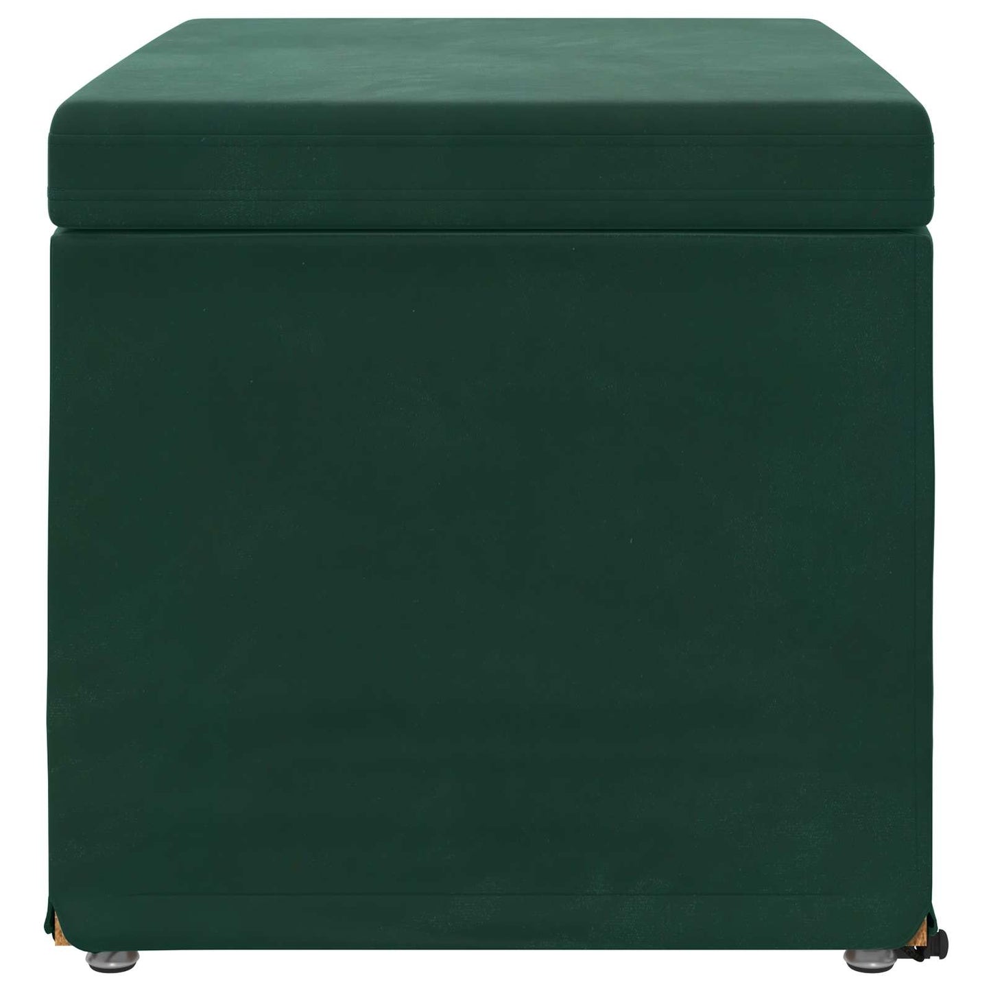 Kruk Donkergroen 61 x 41 x 40 cm Velvet en Gefabriceerd Hout