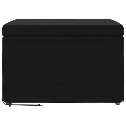 Kruk Zwart 61 x 41 x 40 cm Velvet en Gefabriceerd Hout