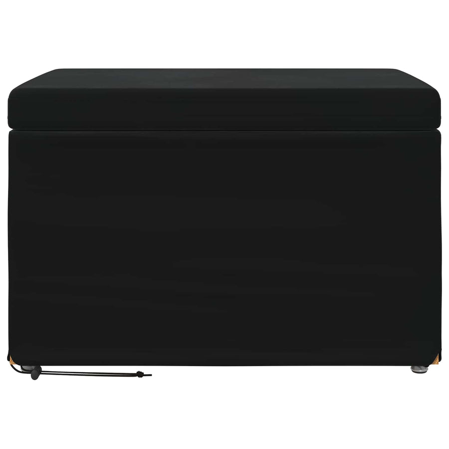 Kruk Zwart 61 x 41 x 40 cm Velvet en Gefabriceerd Hout
