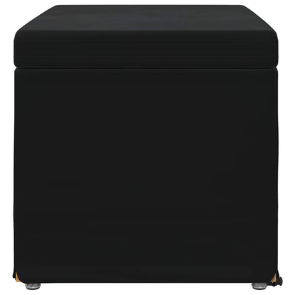 Kruk Zwart 61 x 41 x 40 cm Velvet en Gefabriceerd Hout