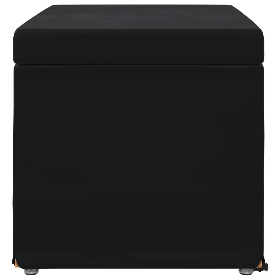 Kruk Zwart 61 x 41 x 40 cm Velvet en Gefabriceerd Hout