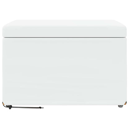 Kruk Wit 61 x 41 x 40 cm Nepleer en Gefabriceerd Hout