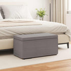 Stool Taupe 81 x 41 x 40 cm Fabric and Engineered Wood