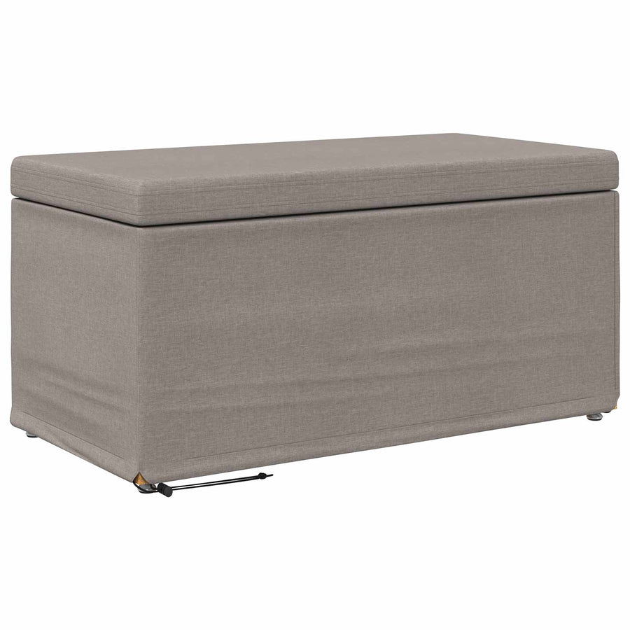 Kruk Taupe 81 x 41 x 40 cm Stof en Geëngineerd Hout
