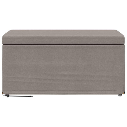 Kruk Taupe 81 x 41 x 40 cm Stof en Geëngineerd Hout