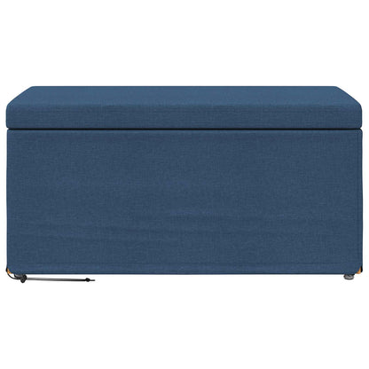 Kruk Blauw 81 x 41 x 40 cm Stof en Geëngineerd Hout