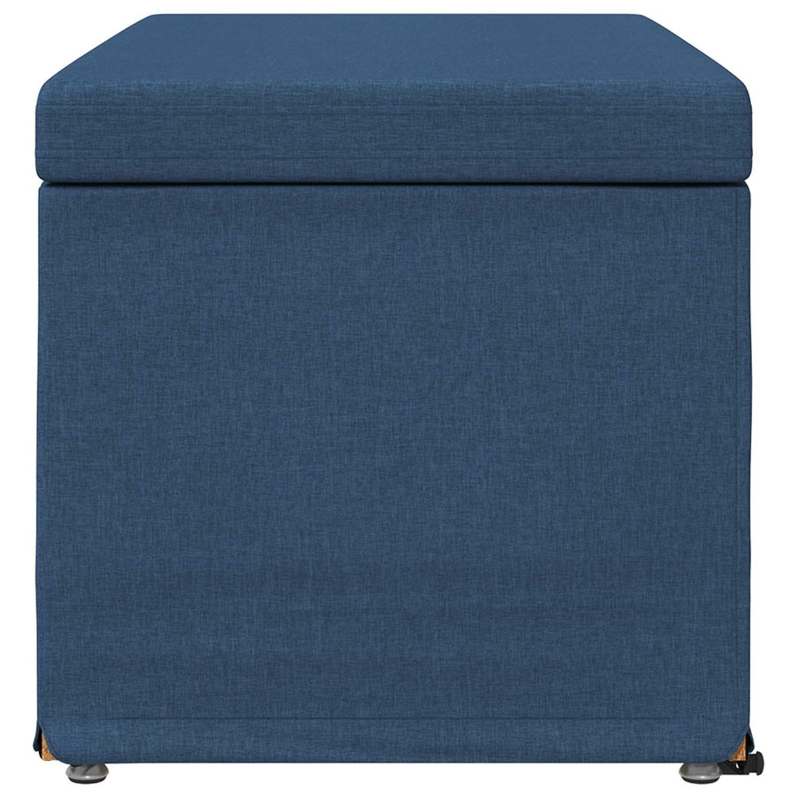 Kruk Blauw 81 x 41 x 40 cm Stof en Geëngineerd Hout