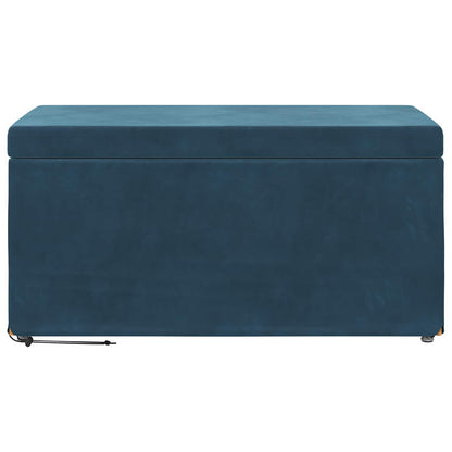 Kruk Blauw 81 x 41 x 40 cm Velvet en Gefabriceerd Hout