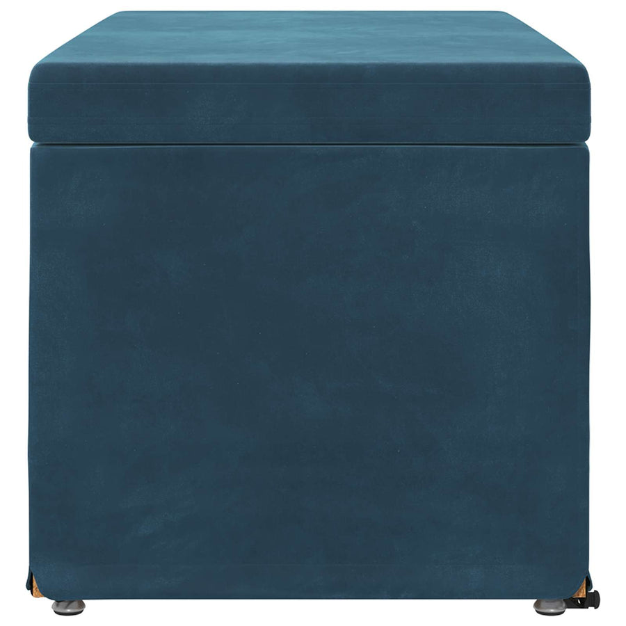 Kruk Blauw 81 x 41 x 40 cm Velvet en Gefabriceerd Hout