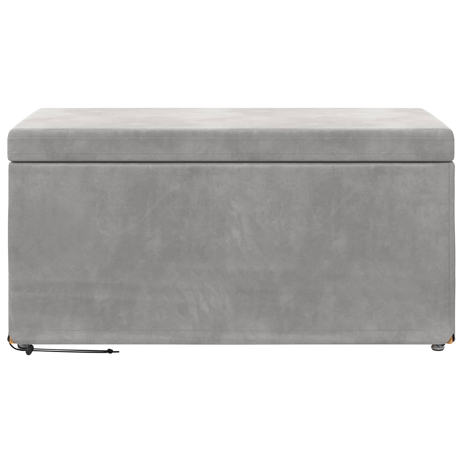 Kruk Lichtgrijs 81 x 41 x 40 cm Velvet en Gefabriceerd Hout
