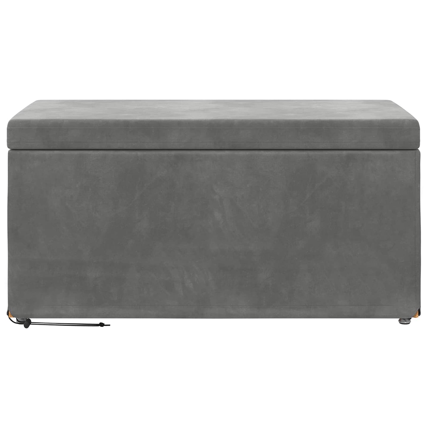 Kruk Donkergrijs 81 x 41 x 40 cm Velvet en Gefabriceerd Hout