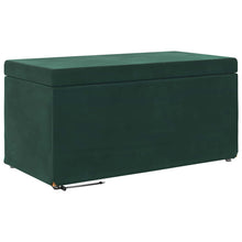 Kruk Donkergroen 81 x 41 x 40 cm Velvet en Gefabriceerd Hout