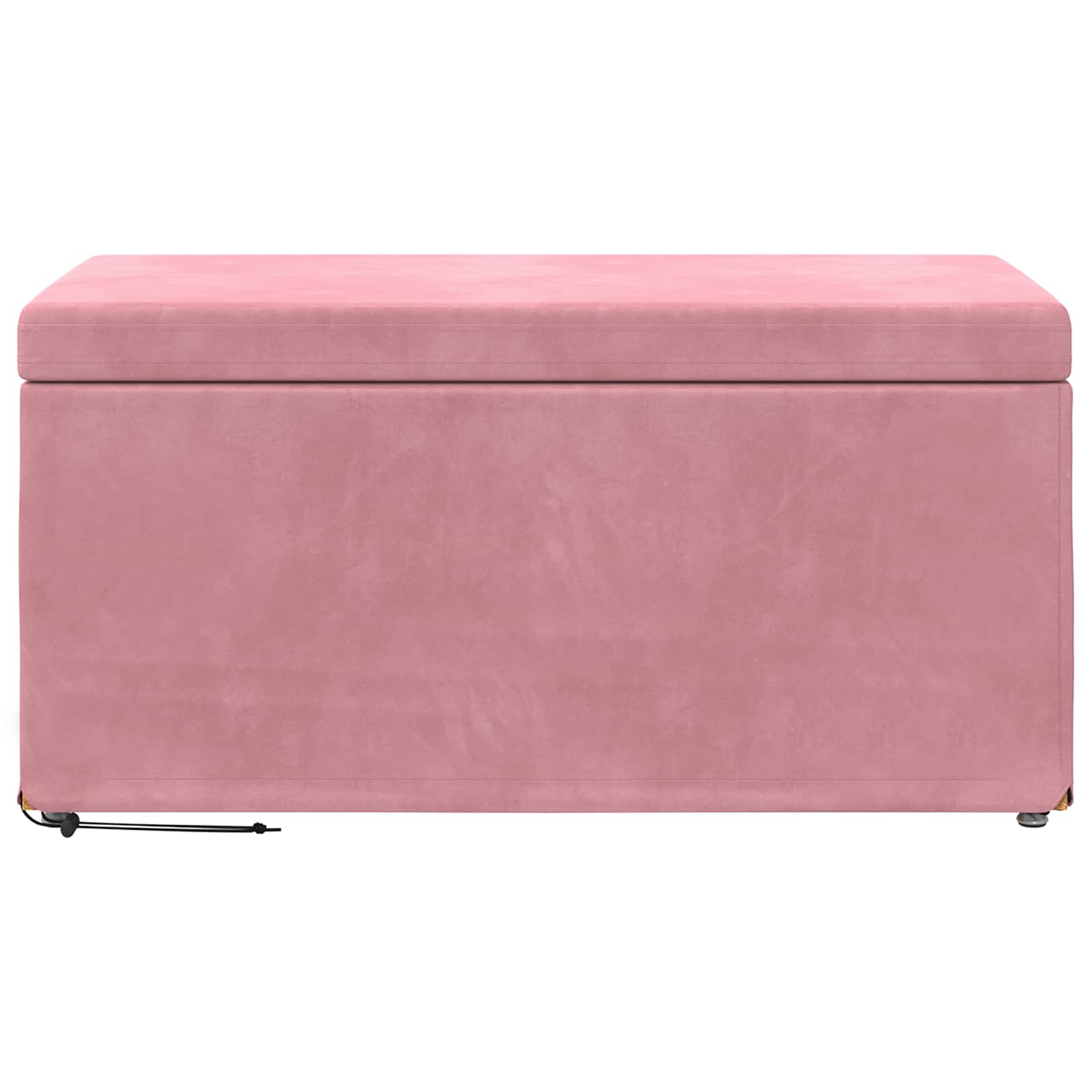 Kruk Roze 81 x 41 x 40 cm Velvet en Gefabriceerd Hout