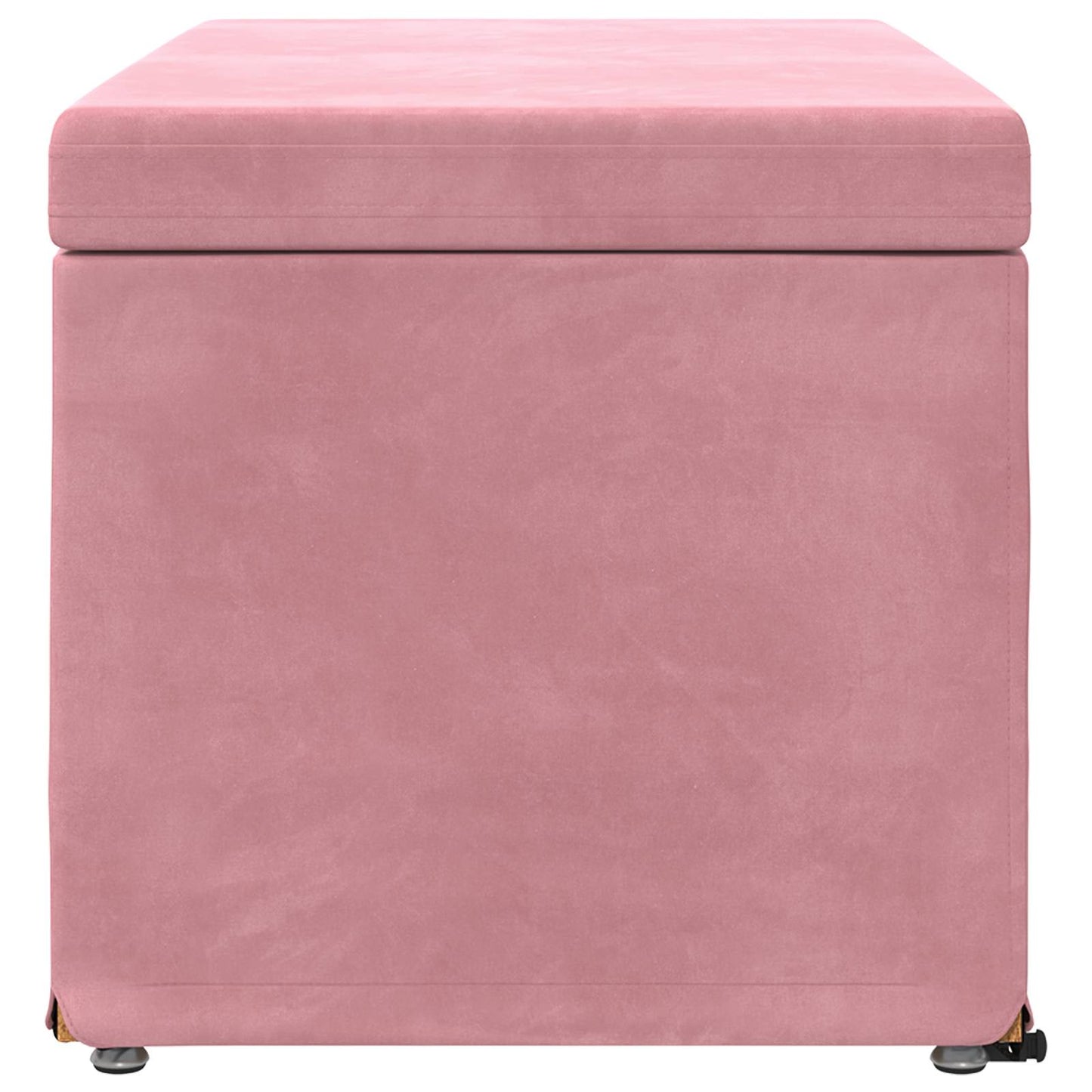 Kruk Roze 81 x 41 x 40 cm Velvet en Gefabriceerd Hout