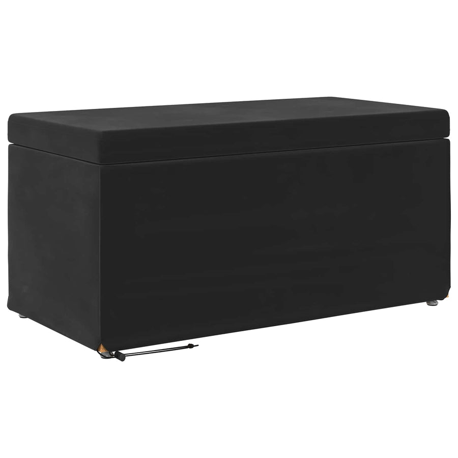 Kruk Zwart 81 x 41 x 40 cm Velvet en Gefabriceerd Hout