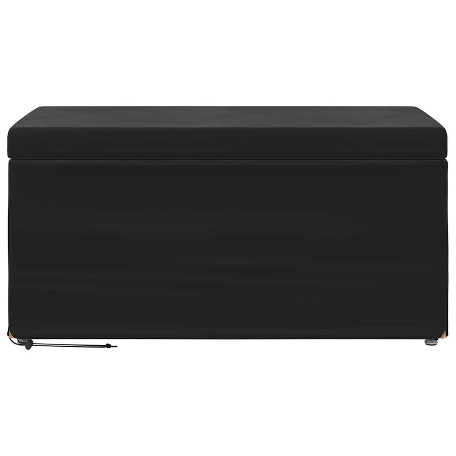 Kruk Zwart 81 x 41 x 40 cm Velvet en Gefabriceerd Hout