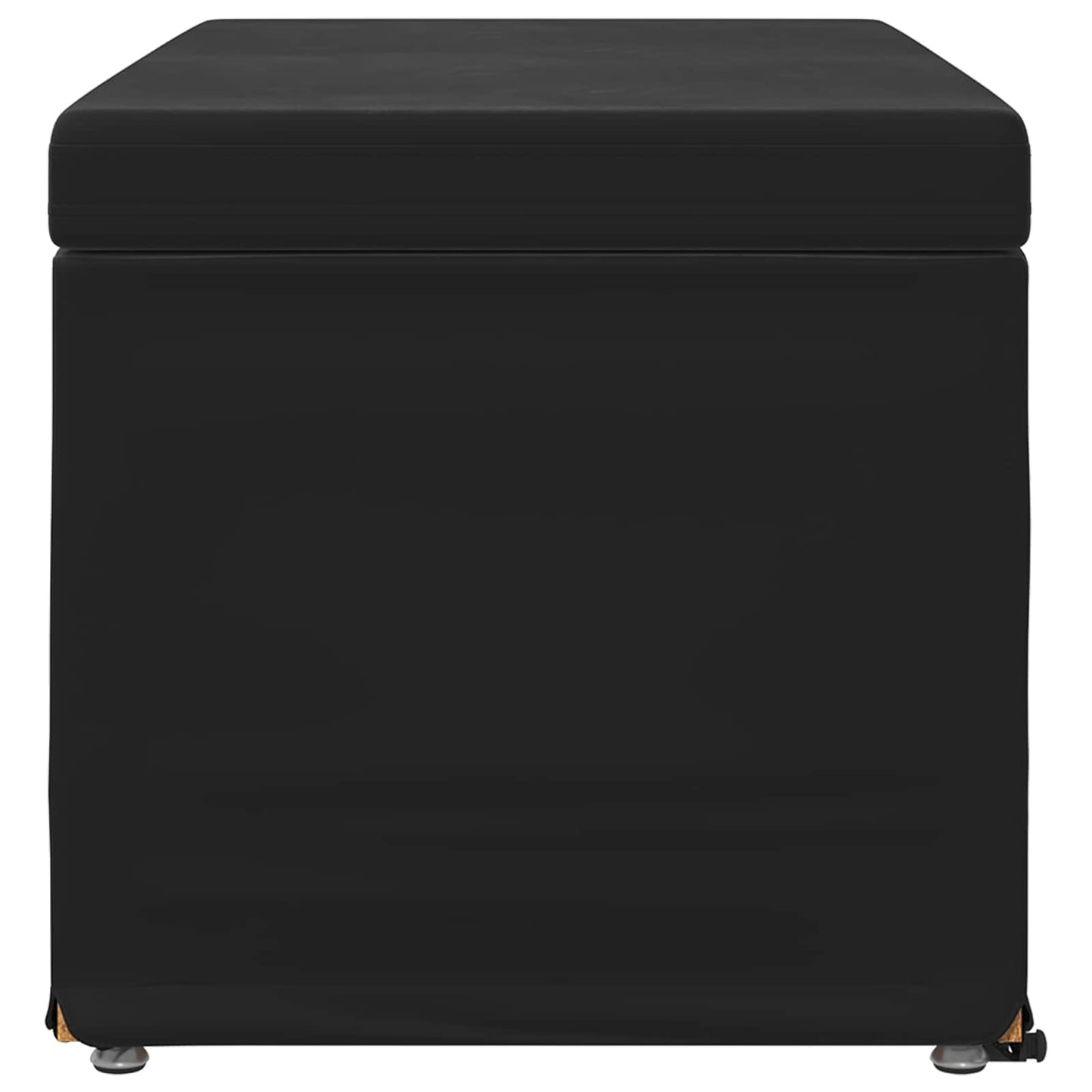 Kruk Zwart 81 x 41 x 40 cm Velvet en Gefabriceerd Hout